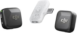 DJI Mic Mini（1 TX + 1 モバイル RX）、ピンマイク、iPhone 17／16／15およびAndroid／PC／タブレット対応ワイヤレスラベリアマイク、プラグ＆プレイ、300m伝送、超軽量、アクティブノイズキャンセリング、Vlog